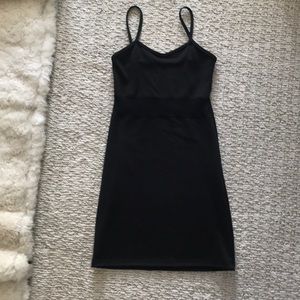 Black girls party dress with a band of netting